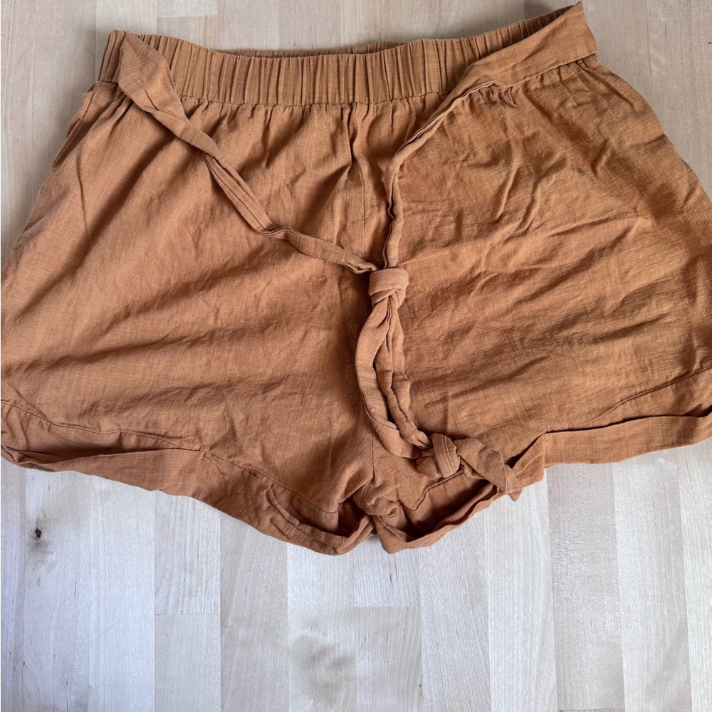 SHEIN High Waist Rust Shorts